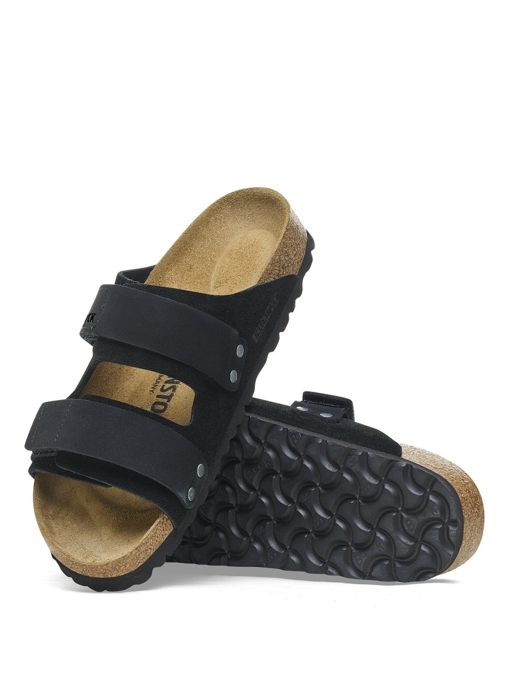 NEW Birkenstock Black Two-Strap Sandals Uji